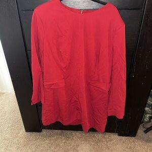 Elegant Red Women's Top